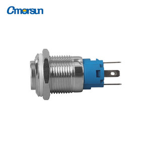 16MM Annular <strong>Waterproof</strong> <strong>Push</strong> <strong>Button</strong> <strong>Switch</strong> 12 Volt Dot Action <strong>Small</strong> <strong>Switch</strong> High Head Flat Head Self-replying 3V6V24 - Product Image 4