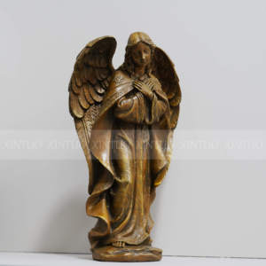 Haute qualité priez pour la décoration de bureau de sculpture en bronze d'anges de deuil - Product Image 2