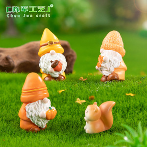 Nuevos Adornos Decorativos para Jardín en Miniatura Weijs, Muñecos en Miniatura con Hojas Caídas de Otoño, Accesorios Decorativos DIY - Product Image 1