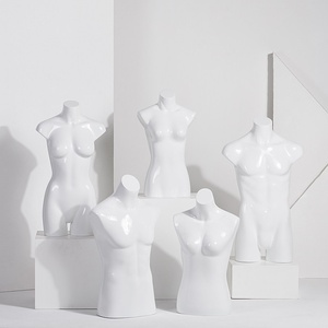 <span class=keywords><strong>Mannequin</strong></span> buste homme/femme blanc/noir sans tête ni bras pour vitrine et comptoir de magasin de vêtements - Product Image 3