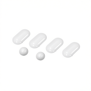 Kit de parachoques para asiento, blanco, 4 cápsulas, 2 formas de bola, para protección del asiento del inodoro - Product Image 3