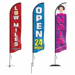 Promotion Custom <span class=keywords><strong>Logo</strong></span> Werbung Outdoor Flying Beach flag Banner mit Flaggens tangen Teardrop Tear Drop Beach Feather Flag - Product Image 1
