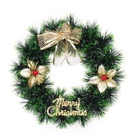 Neuer Festlicher Blumen-Dekorationskranz Tür- und Fensterdekoration PVC Weihnachtskranz