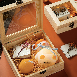 Tùy chỉnh thực hiện rõ ràng Nắp bằng gỗ hình chữ nhật hình hộp đám cưới cho nước hoa Whisky xà phòng quà tặng bao bì Laser khắc cho khách - Product Image 4