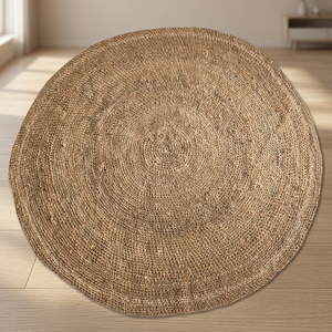 Jute <b>Carpet</b> Goni Rapat <b>Round</b> - Product Image 3