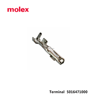 Molex 2.0mm Pitch 501647 Series 5016471000 2P Bornes à sertir en alliage de cuivre Connecteur femelle fil à fil