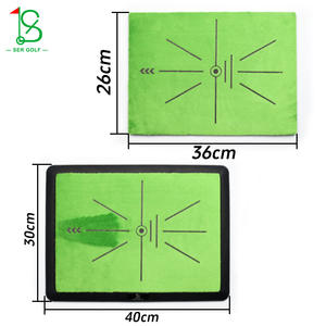 เสื่อฝึกซ้อมกอล์ฟแบบกำมะหยี่ พร้อมระบบตรวจจับการตีลูก สำหรับการฝึกกอล์ฟในร่ม - Product Image 3