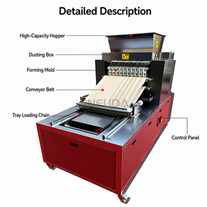 Machine de moulage de biscuits et de cookies, mini-machine à craquelins Taosu aux amandes et à la pêche, ligne de production de formage et de découpe par presse à rouleaux rotative Barkey - Product Image 3