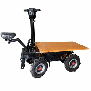 รถเข็นสวนไฟฟ้า 4 ล้อ โครงเหล็กสีดำ สำหรับใช้งานในฟาร์ม - Product Image 4