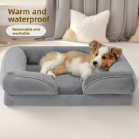 Coussin en éponge pour animaux de compagnie, rembourrage amovible, lavable, respirant, chaud, universel quatre saisons, lit-canapé pour chat, sans assemblage