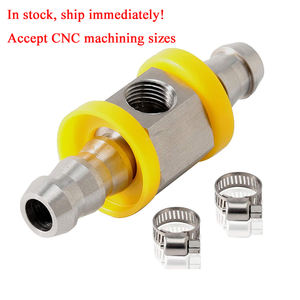 कार ईंधन दबाव सेंसर एडाप्टर 1/8 "npt t-फिटिंग एडाप्टर 1/2" बार्बेड पुश लॉक ईंधन नली लाइन त्वरित कनेक्टर फिटिंग - Product Image 6