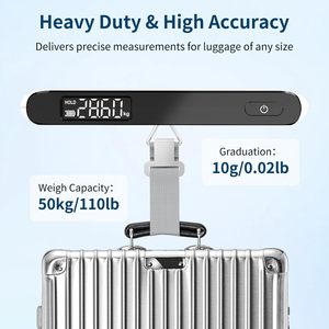 Digital Luggage <b>Scale</b> 50kg Portable Battery Powered 10g Accuracy Suitcase Travel <b>Scale</b> - Product Image 3