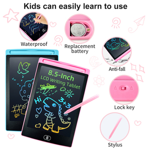 Hot bán 8.5 inch điện tử bằng văn bản Hội Đồng Quản trị cho trẻ em giá thấp LCD đồ họa vẽ đơn sắc máy tính bảng phong cách <span class=keywords><strong>Memo</strong></span> Pads - Product Image 3