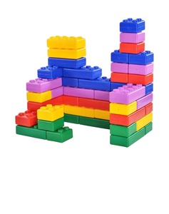 Blocs de Construction géantes en plastique pour enfants, 1000 pièces, blocs géantes, multi-couleurs, jeu éducatif, Center de jeu - Product Image 1