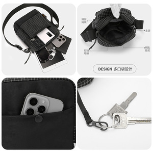 Bolso Bandolera Portátil para Hombre, Informal, para Viajes Diarios, Moderno, de Nailon, Impermeable y Ligero - Product Image 5