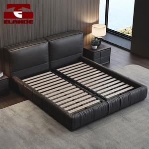 Lit en cuir capitonné, style moderne, luxe léger, minimaliste, <span class=keywords><strong>lits</strong></span> de chambre à coucher, 1,8 m, lit <span class=keywords><strong>double</strong></span> en cuir, chambre à coucher, lit <span class=keywords><strong>double</strong></span> - Product Image 6