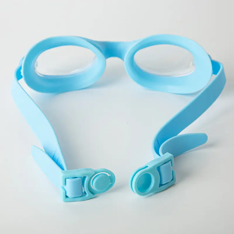 Occhialini da nuoto trasparenti all'ingrosso per bambini e adulti fascia adjusiva e ponte nasale che nuotano Googles