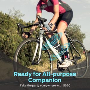 Quái Vật S320 Ngoài Trời Cho <span class=keywords><strong>Bluetooth</strong></span> Loa Hifi Stereo Âm Thanh Kép Loa Siêu Trầm RGB LED Không Thấm Nước Cho Xe Đạp/Cắm Trại Máy Tính - Product Image 5