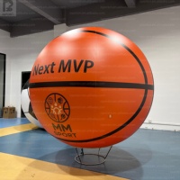 Ballon de basket gonflable géant personnalisé avec logo, ballon de basket gonflable en PVC imperméable pour la publicité sportive