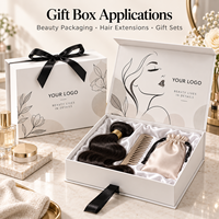 Boîte d'emballage de luxe pour perruques avec fermeture magnétique, emballage pour extensions de cheveux avec intérieur en satin, grande taille, boîte cosmétique pour perruques
