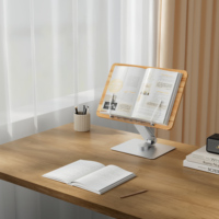 Support de lecture pliable et rotatif pour tablette PC en alliage d'aluminium réglable Upergo avec moule exclusif