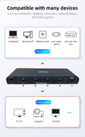 Répartiteur HDMI FJGEAR FJ-4K104 1x4, 1 entrée 4 sorties pour 4K 30Hz, version HDMI 1.4 avec miroir Plug and Play, contenu UHD 4K