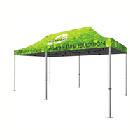 Tente pliante pop-up en toile imperméable de haute qualité 10x20 pour extérieur, avec structure en acier, idéale pour salons professionnels et événements, impression de logo personnalisée 3x3