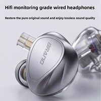 Grosir Pabrik HiFi Metal Tipe-C+3.5mm Kabel 1.2m Earphone In-Ear Berkabel Konektor Dapat Diganti Gaming Musik Akrilik Silikon
