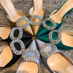 Zapatos de Tacón para Mujer 2022, Modelo Flower Spring Muyu, Estilo Europeo y Americano, Color Rojo, Hebilla de Una Línea, Punta Puntiaguda, Talla Única, Sandalias de Moda - Product Image 6