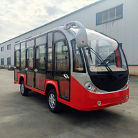 Bus touristique électrique respectueux de l'environnement, alimenté par batterie, 11 places, bus électrique à rampe, minibus électrique, navette électrique