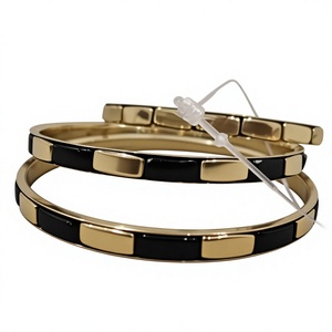 Ensemble de bracelets en laiton fabriqués à la main Urban Grace Bracelet manchette réglable pour vêtements de bijoux pour femmes à la mode - Product Image 1