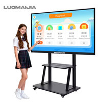Tableau blanc interactif tactile éducatif 4K de 75 pouces avec fonction tactile 20 points, petites commandes acceptées