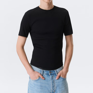 Camiseta Deportiva de Manga Corta para Hombre BINBEIER, Ajustada, de Secado Rápido, con Logotipo Personalizado, Gran Venta de Verano - Product Image 1