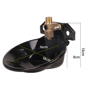 Corrosion-Resistant Steel Sheep Water Bowl with Copper Nipple - Hygienic, Leak-Proof Livestock <strong>Watering</strong> System - Product Image 2