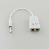 Cable Adaptador Divisor de Audio Estéreo de 3.5mm, 1 Hembra a 2 Machos
