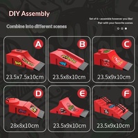 Kit d'entraînement professionnel de skateboard de table en plastique pour débutants, avec outils et accessoires pour la danse sur table, pour usage transfrontalier