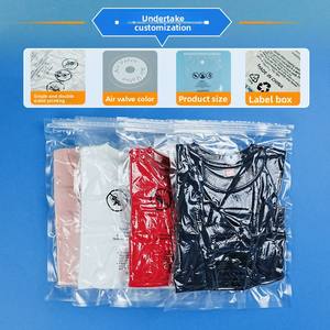 Bolsa de embalaje de advertencia de fábrica transfronteriza de <span class=keywords><strong>Amazon</strong></span>, bolsa de compresión <span class=keywords><strong>al</strong></span> vacío con cremallera <span class=keywords><strong>para</strong></span> ropa, zapatos deportivos de Yoga, calcetines - Product Image 2