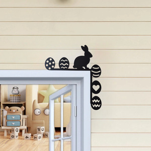 Iron Rabbit <b>Easter</b> Decoration Door Corner <b>Ornament</b> Indoor Durable Wholesale - Product Image 2