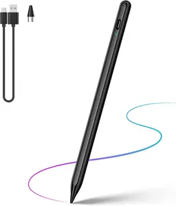 Lápiz magnético negro para tableta Compatible con IOS y Android Stylus Pencil para tableta Apple/Android/Samsung