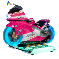 Haute qualité 3D intérieur enfants jeu d'arcade simulateur de fibre de verre Moto Kiddie manèges machine à sous pour centre commercial
