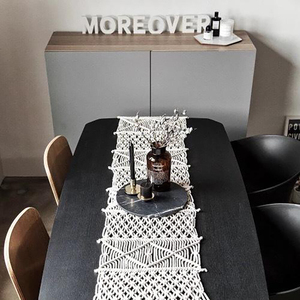 Chemins de Table en Crochet Vintage-Chic Technique Tissée pour un Décor de Table Élégant et Fantaisie - Product Image 3