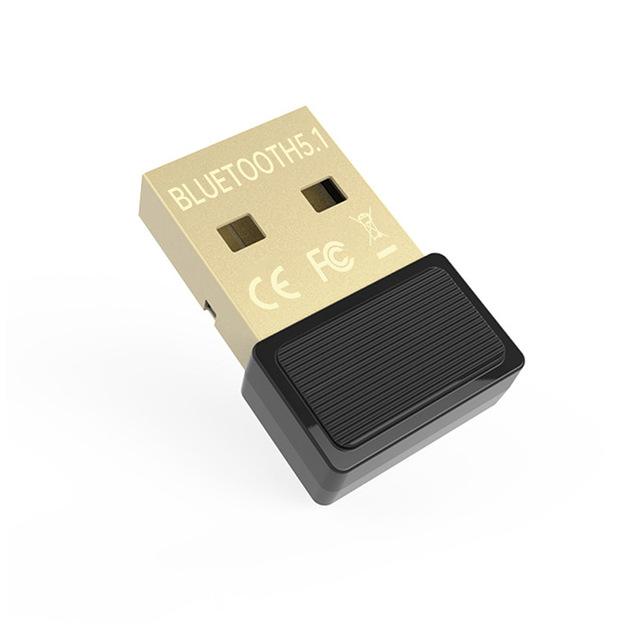 USB BT 5.1 Adapter Driver Free Dongle for PC Laptop Audio Keyboard Headset Transmitter Receiver