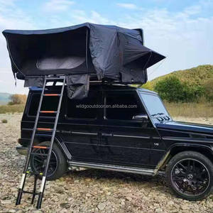 Tente de toit rigide à ouverture hydraulique assistée par gaz, charnières renforcées, conception imperméable quatre saisons, échelle télescopique longue - Product Image 4