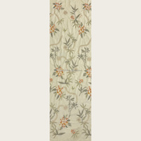 Tissu en velours brodé de style chinois, motif bambou et floral pour Qipao et robe Cheongsam améliorée