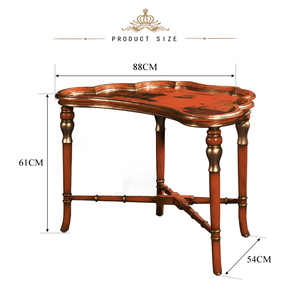 Yips-LD-1203-0843 de estilo chino pintado a mano, Paisaje con patrón en rojo antiguo, mariposa clásica de lujo, mesa de sport - Product Image 3