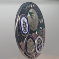 Monedas Conmemorativas Personalizadas de Aleación de Zinc Fundidas a Presión en 3D con Esmalte Suave para Escuadrón con Diseño de Logotipo Personalizado