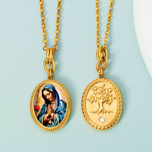 Liontin pohon GIVELUCK Life Gambar perhiasan Keagamaan "Wanita kami Guadalupe" pola khusus untuk konsultasi grosir - Product Image 1