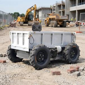 รถเข็นไฟฟ้าอลูมิเนียมอัลลอยด์ 4 ล้อ สำหรับงานอุตสาหกรรมเคลือบสีเงิน โครงสร้างแบบปิด - Product Image 2
