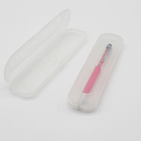 Nouvelle boîte d'affichage de stylo haut de gamme boîte de stylo de couleur PP boîte de stylo en métal à faible coût boîte en plastique mat étui Semi Transparent