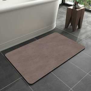 Thin Suede Minimalist Bathtub Rugs Washable Quick Dry Super Absorbent Non Slip Eco-Friendly Bathroom <b>Mat</b> - Product Image 1